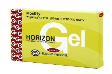 עדשות מגע חודשיות HORIZON GEL הן בעלות יכולת הרטבה טבעית ללא כל צורך נוסף בטיפות הרטבה.