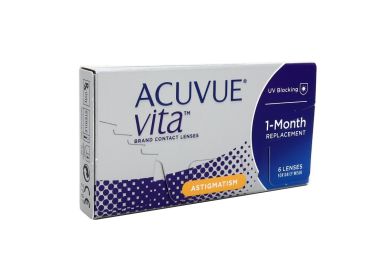 עדשות מגע חודשיות עם צילנדר ACUVUE VITA